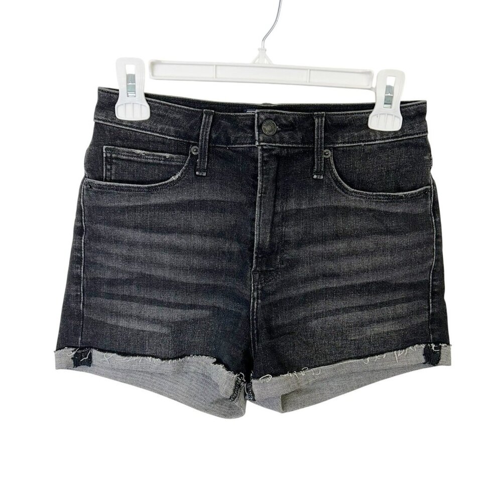 Abercrombie Fitch Simone Denim Jean Shorts Women’s Size 26 Black High Rise